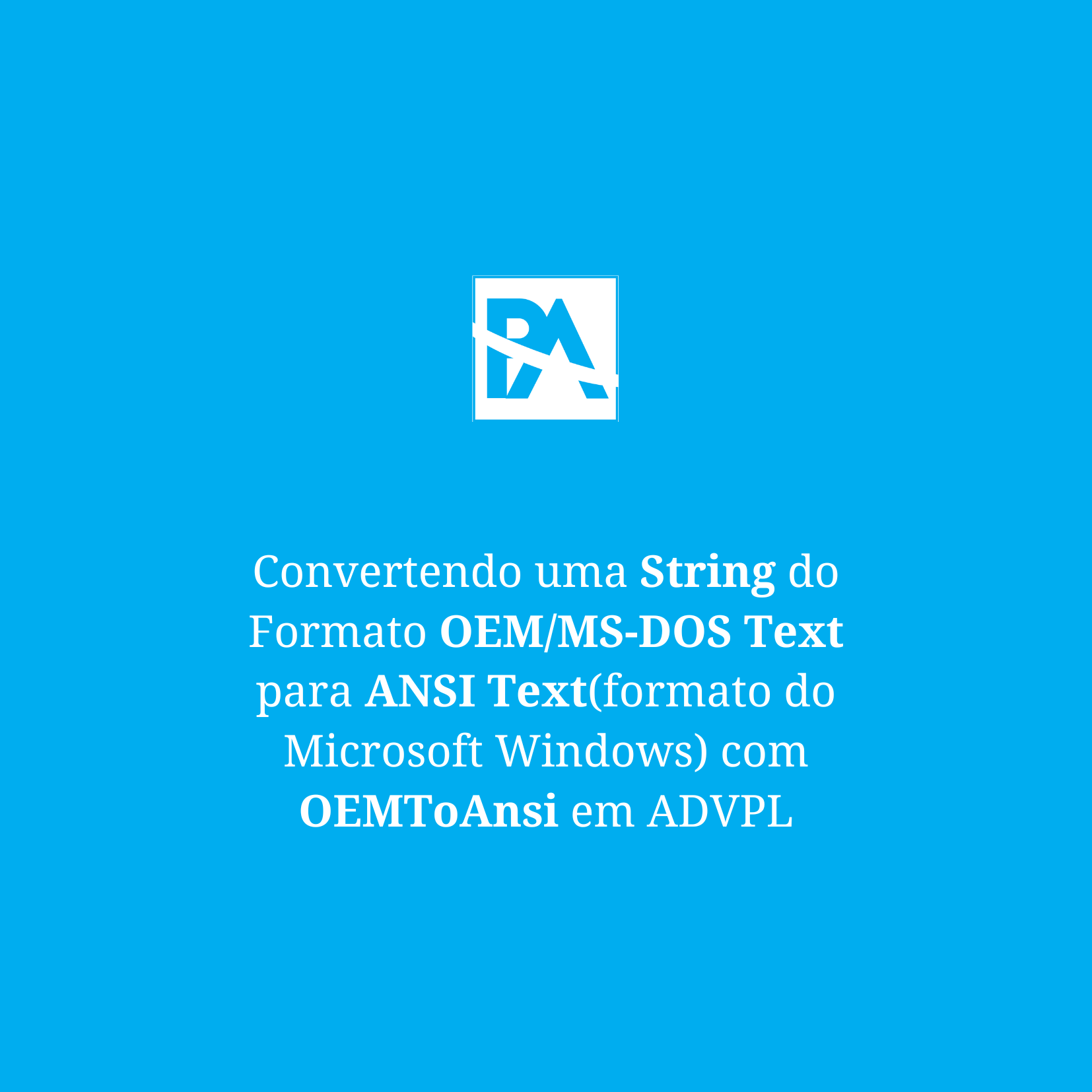 Convertendo uma String do Formato OEM/MS-DOS Text para ANSI Text ...